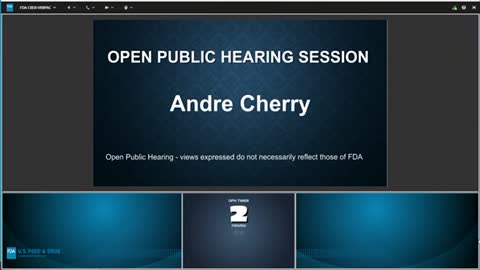 Andre Cherry - FDA 4/6/2022 meeting - public comment