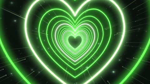 556. Heart Tunnel💚Green Heart Heart