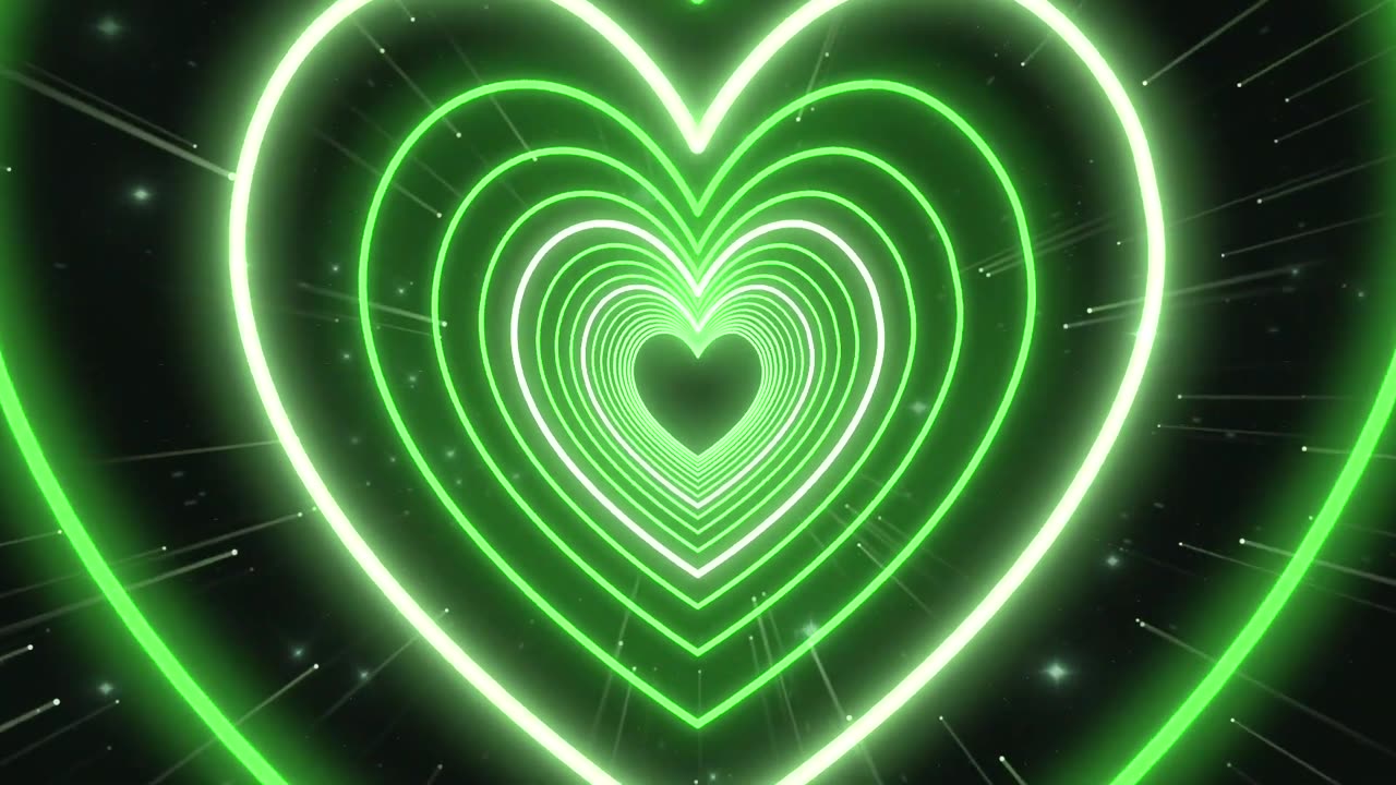 556. Heart Tunnel💚Green Heart Heart