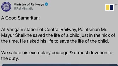 Heroic man saves young boy from oncoming train in Response