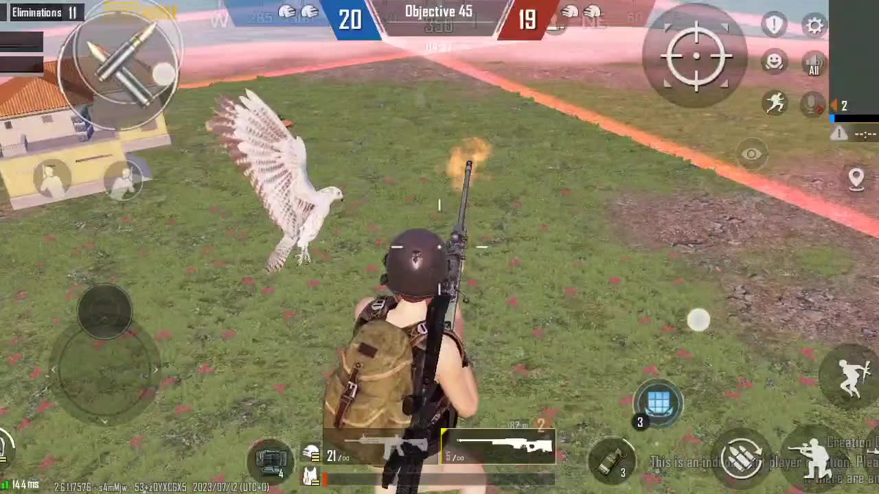 Pubg mobile sky Headshot !! APEXLEGEND