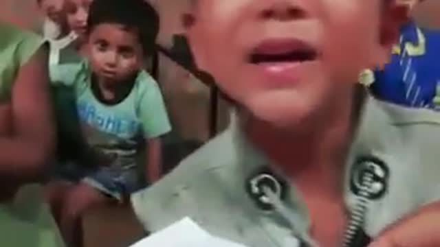 Comedy from small cute boy