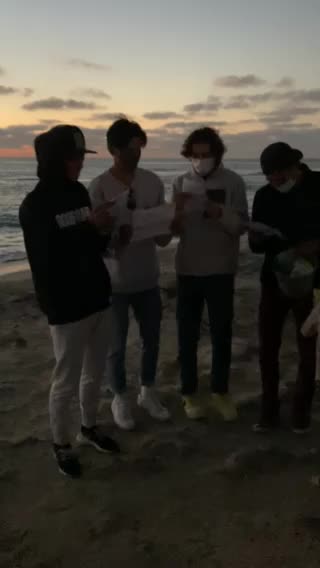 Caroling at the beach