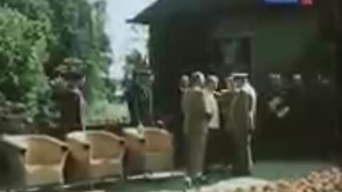 Stalin e líderes ocidentais na Conferência de Potsdam, agosto de 1945.