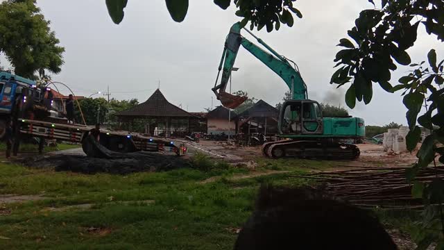 Excavator in Action
