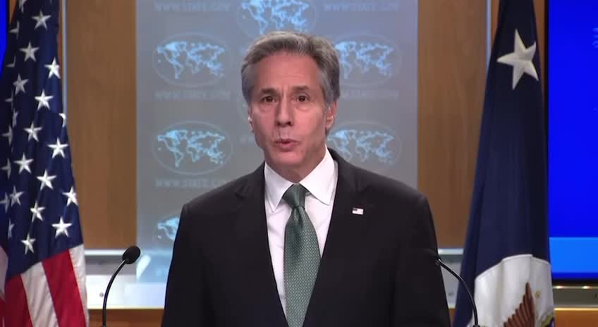 Sec. of State Blinken believes Russia is “setting the stage” for a chemical weapon attack.