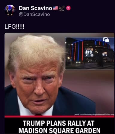 Trump plans rally at Madison Square Gardens