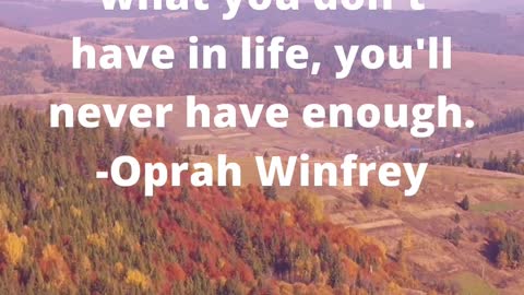 Be grateful for what you have