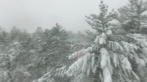 Drone Footage of Winter Storm