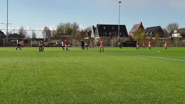 KMD JO17-2 vs Honselersdijk JO17-1, 2e helft, 2-4-2022,