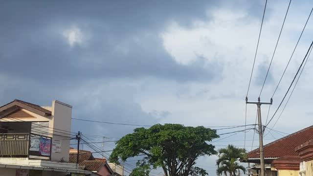 Gray skies don't mean rain.