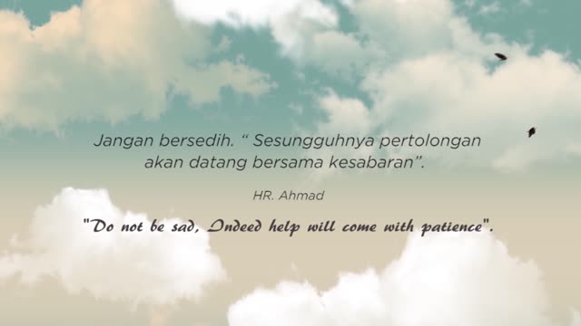 DON'T BE SAD, HR. AHMAD