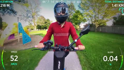 Apollo Ghost 70km/h Ride Using Insta360x3 Camera