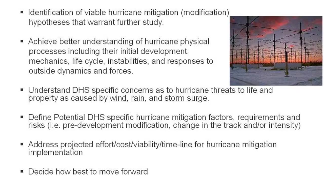 DHS Hurricane Modification Workshop, Weather Modification Association Conference 2008