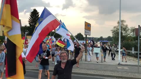 Wolgast - Stefan kündigt den Aufzug an 18-08-2022