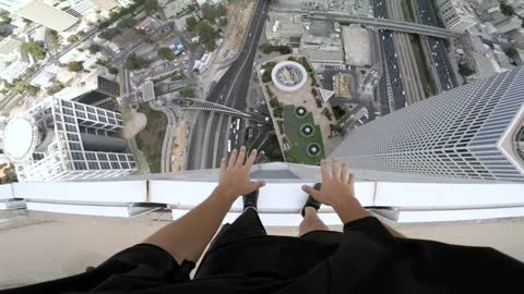 GoPRO:Scary stunt on buildings🤯Skyscraper handstand in Tel Aviv with Jason Paul