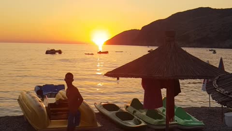 Sunset in Jale, Albania