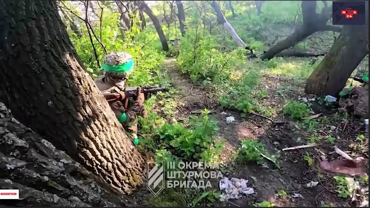 Ukrainian Assault Battalion storms Russian positions near Bakhmut