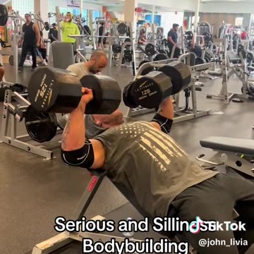 Bodybuilding Incline Bench Press #hitthegym #workout #dumbbells #freeweights #johnlivia