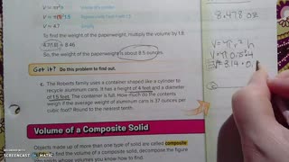 Gr 8 - Ch 8 - Lesson 1 - PART 1 - Volume of Cylinders