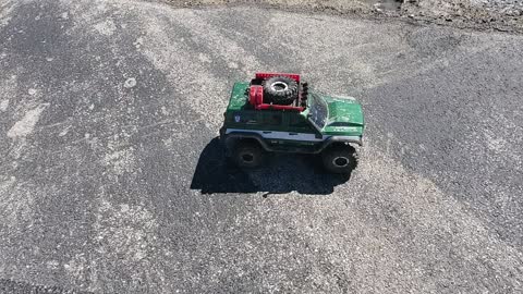 Crawler in playing in the mud