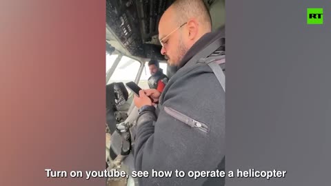 Syrian rebels try to learn to fly a helicopter with YouTube tutorials