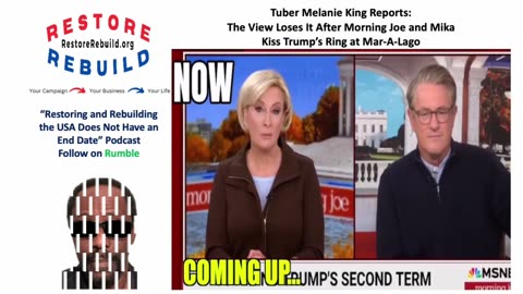 Astonishing: Morning Joe and Mika-MSNBC-Kiss Trump's Ring