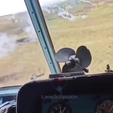 Ukrainian Mil Mi-8 firing rockets