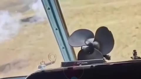 Ukrainian Mil Mi-8 firing rockets