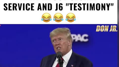 TRUMP GOES ON HILARIOUS RANT ABOUT SECRET SERVICE AND J6 TESTIMONY