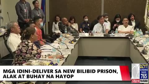 Mga idini-deliver sa New Bilibid P r i s o n, alak at buhay na hayop.