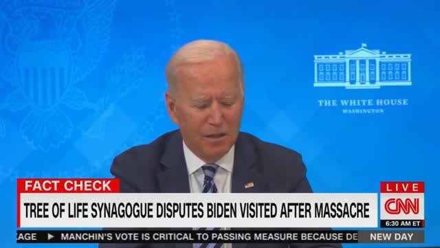 CNN Blasts Biden for fibbing about visit to Tree of Life Synagogue in meeting with Jewish leaders