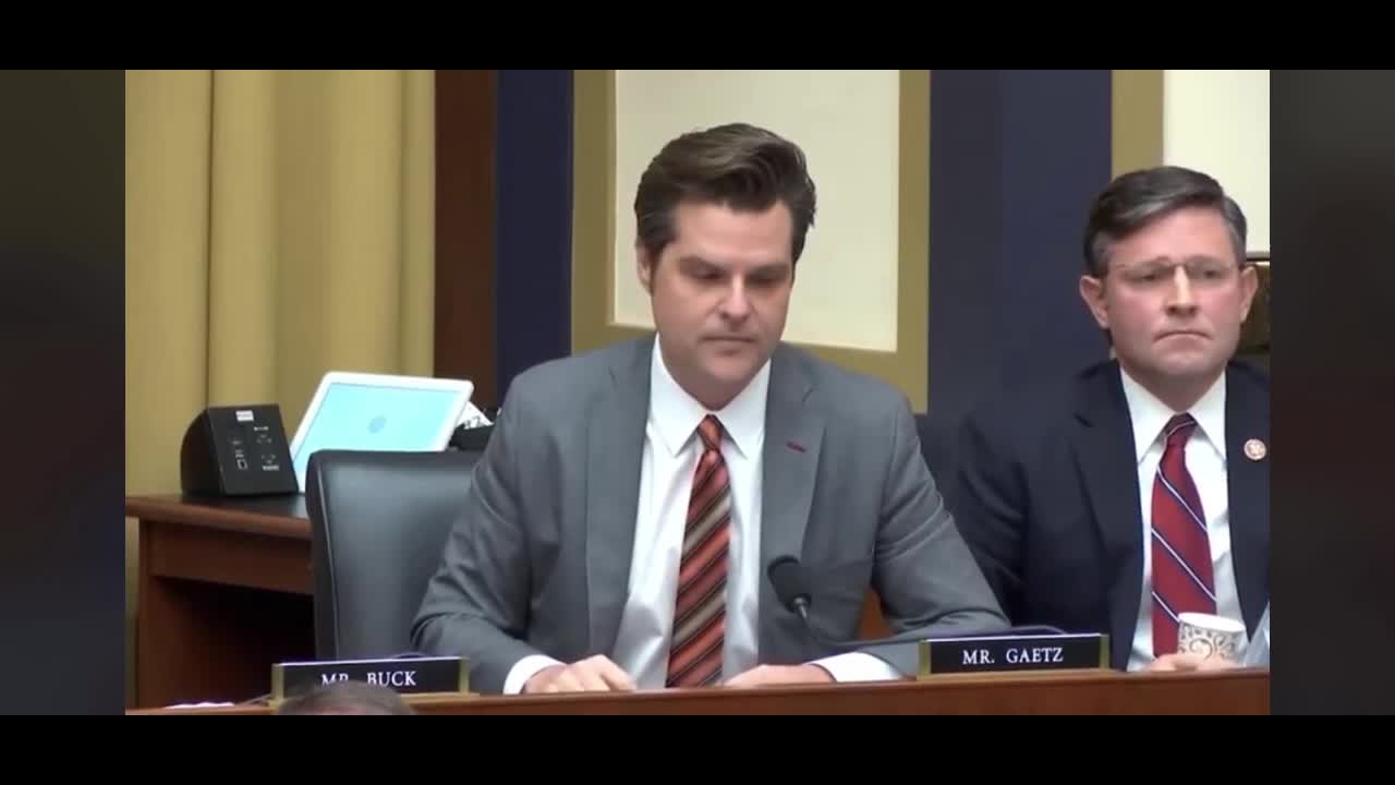 Rep. Matt Gaetz talks of DOJ whistleblower exposing AG Garland lie and then lights go out