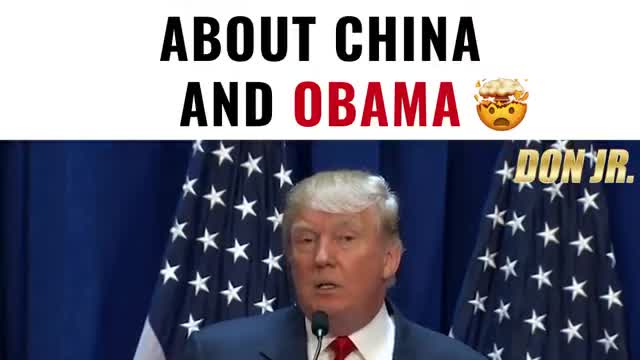 REMEMBER WHEN TRUMP SAID THIS ABOUT CHINA AND OBAMA?