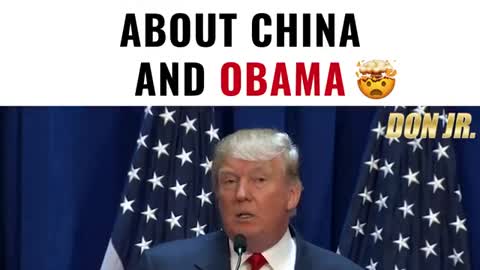 REMEMBER WHEN TRUMP SAID THIS ABOUT CHINA AND OBAMA?