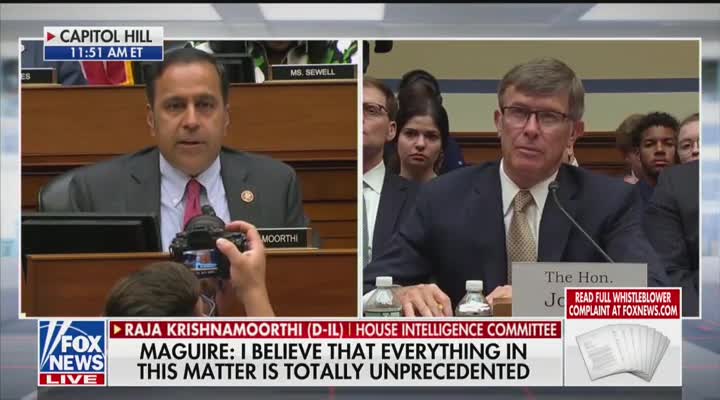 Krishnamoorthi questions acting DNI in whistleblower hearing