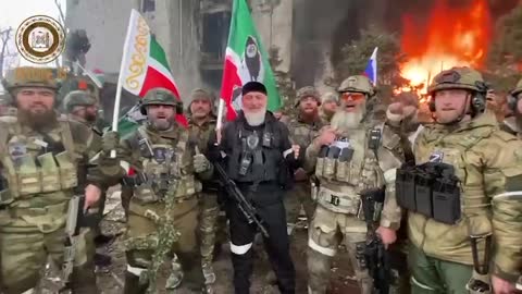 Chechen Spetsnaz celebrate victory in Azovstal steel mill