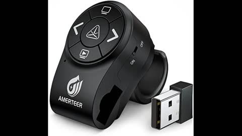 Review: AMERTEER Wireless Presenter, Green Light Rechargeable Presentation Remote Powerpoint Cl...