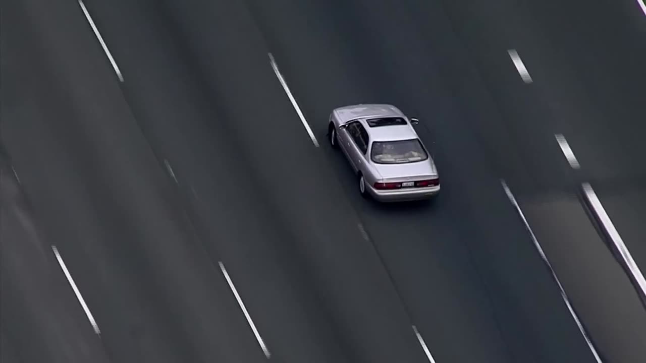 7/29/17: Car Chase Freeway Pit Maneuver - Unedited