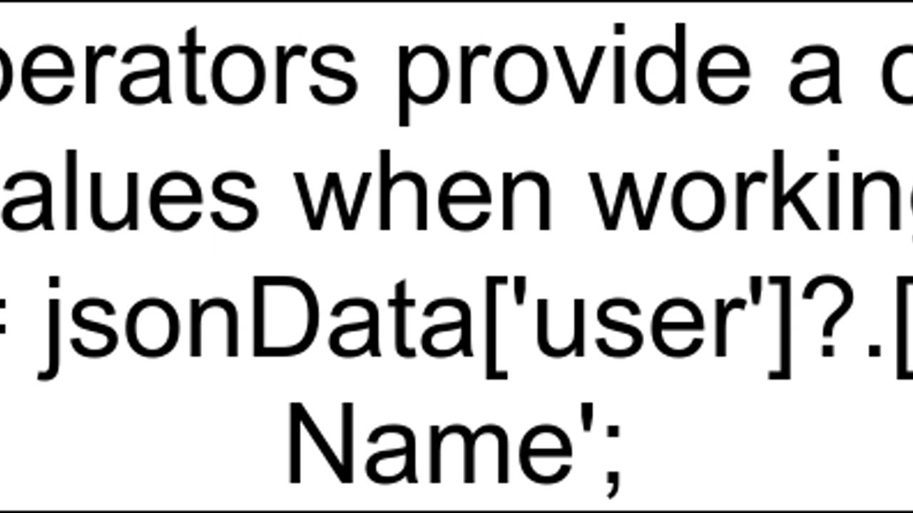 Flutter JSON null shorthand