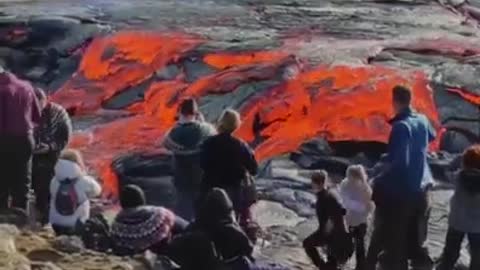 Iceland volcano| spectacular eruption| magma