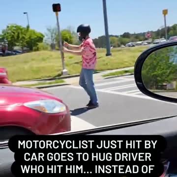 The traffic quarrel suddenly appears