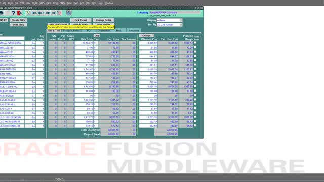 Project Accounting Demo