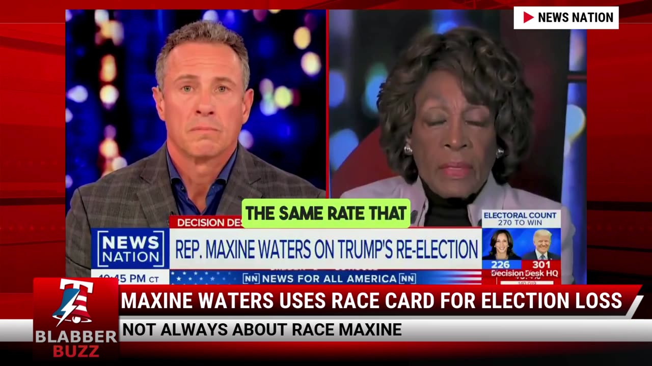 Maxine Waters Uses Race Card For Election Loss