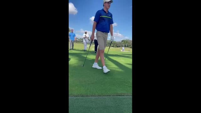 DJT on the golf course today in Florida