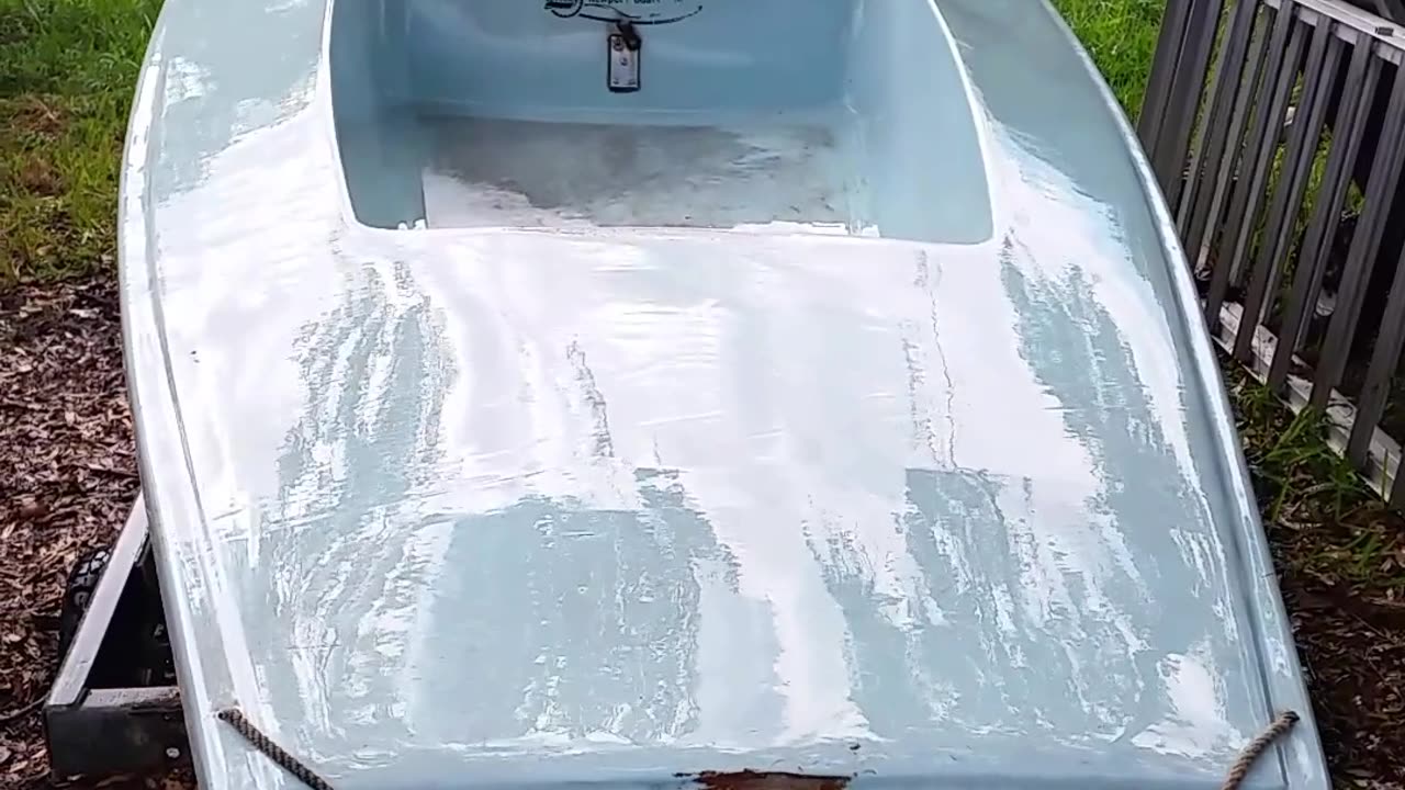 Laser Sailboat Gets a Much Needed Bath