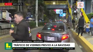 Caos vehicular por compras navideñas: "Triplican el tiempo que demoran en pasar por la carretera"