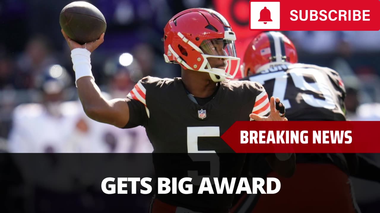 Jameis Winston Gets Big Award After Leading Browns Over Ravens