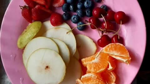 Morning 🌄 Breakfast 🥞 Fruits 🍓🍑