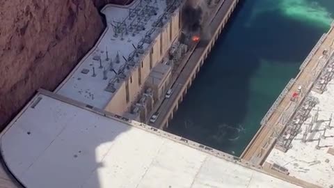 Explosion at Hoover Dam in Nevada